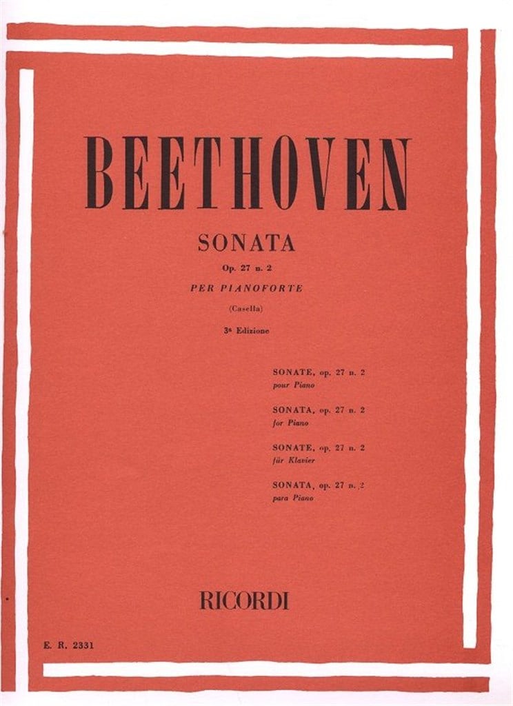 32 Sonate: N. 14 In Do Diesis Min. Op. 27 N. 2